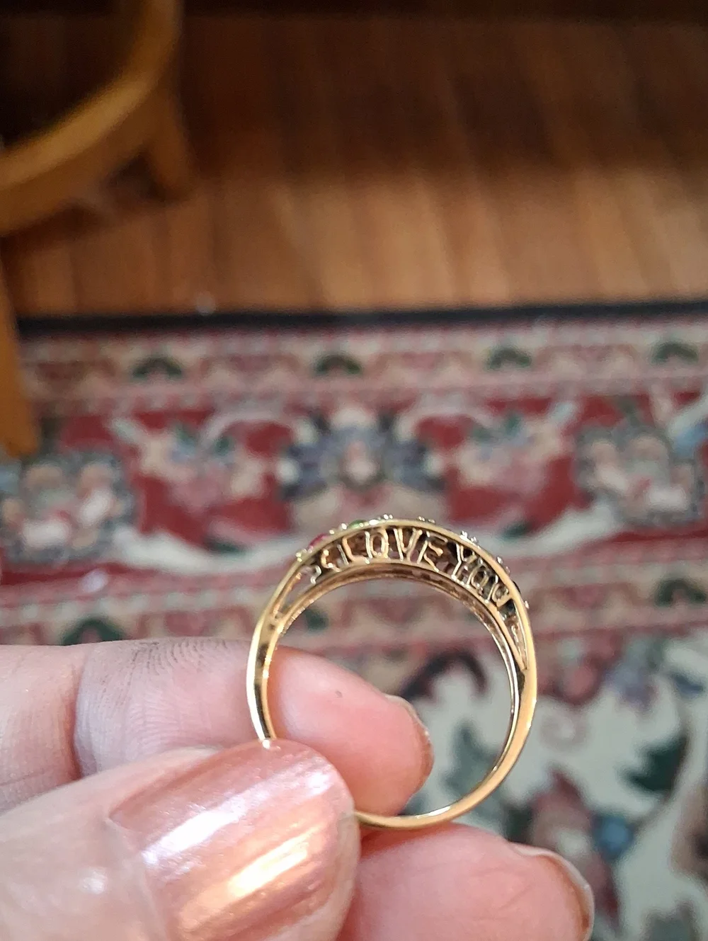 I Love You Ring Sz 8